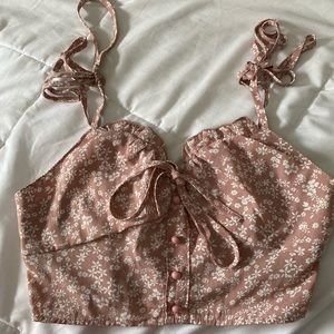 A PINK cropped top